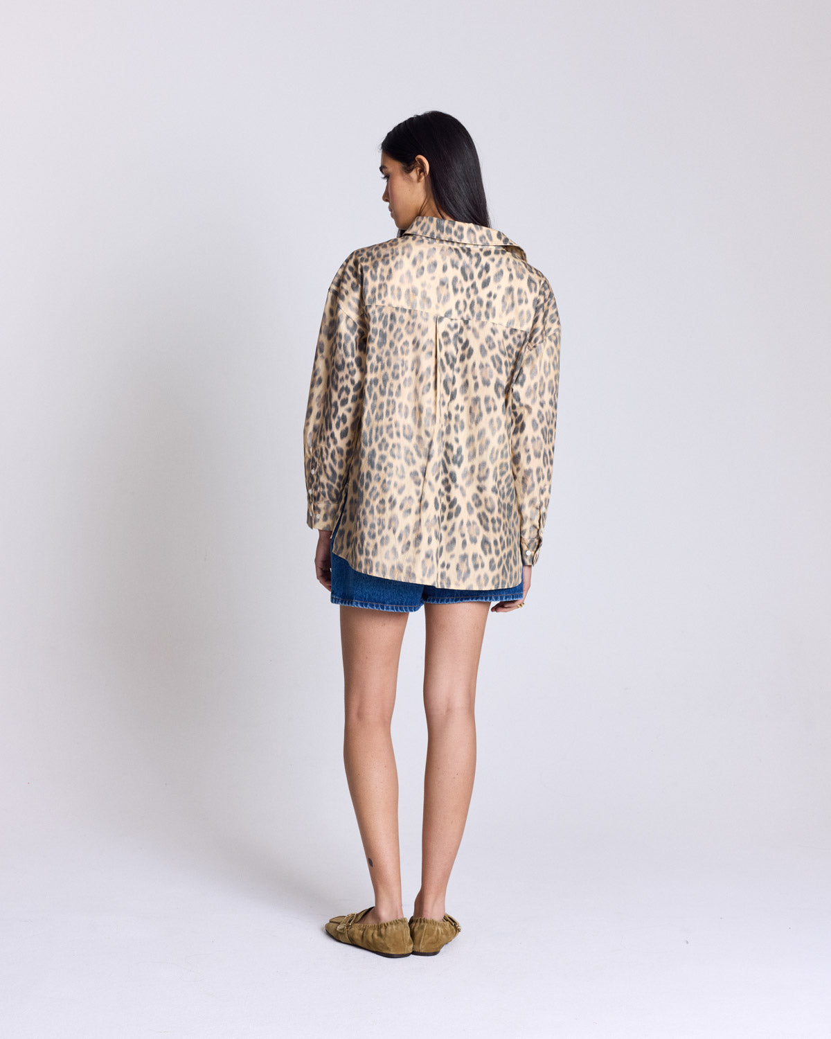 Chemise Hector léopard faded