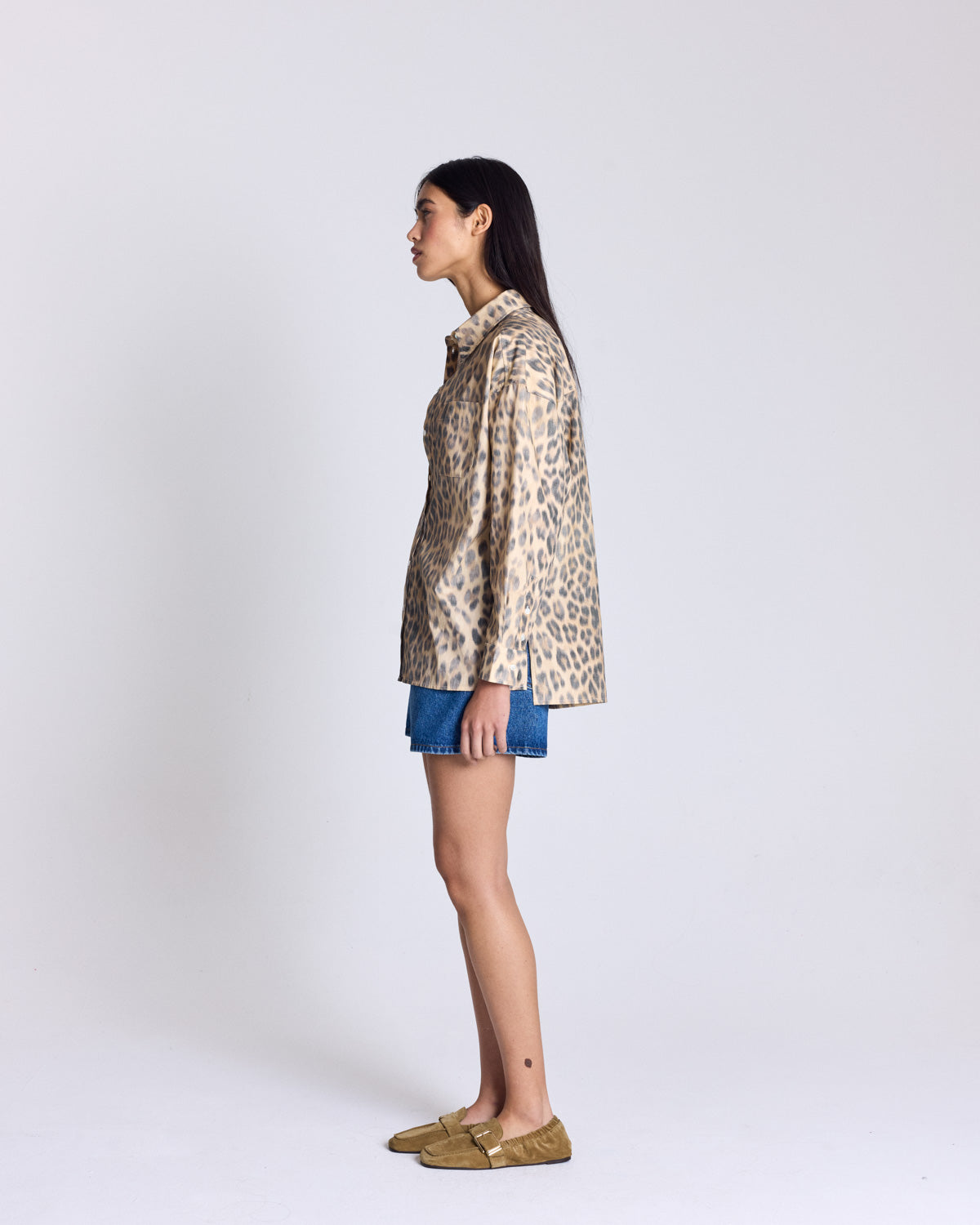 Chemise Hector léopard faded