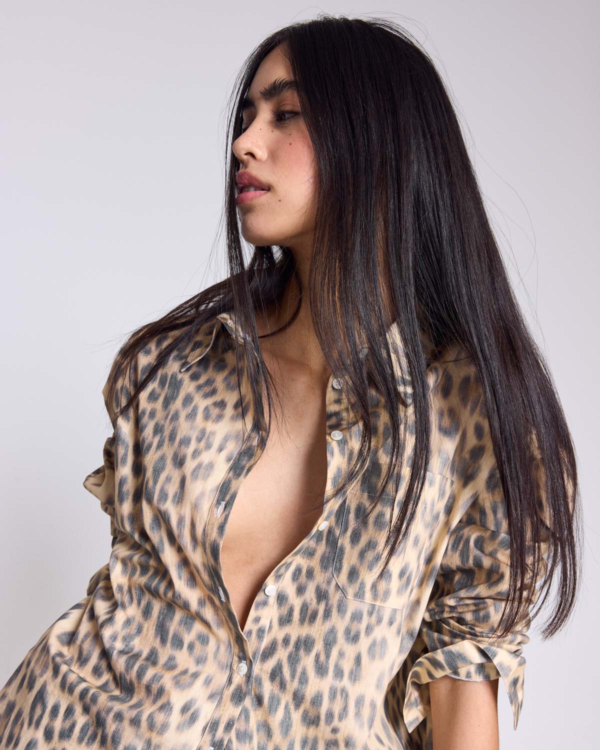 Chemise Hector léopard faded