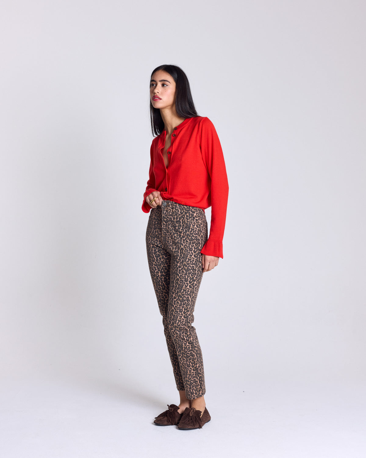 Cardigan Rosalie rouge