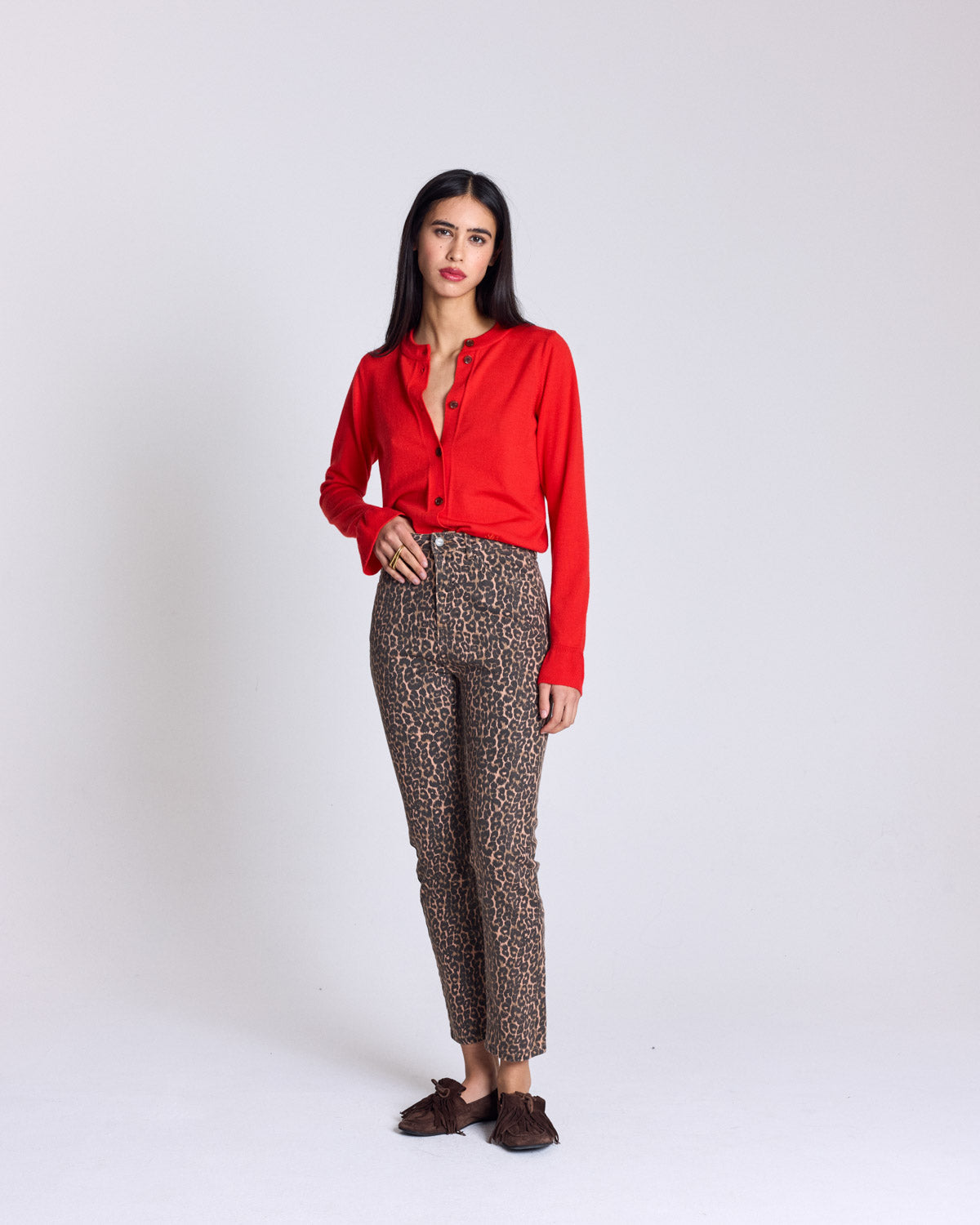 Cardigan Rosalie rouge