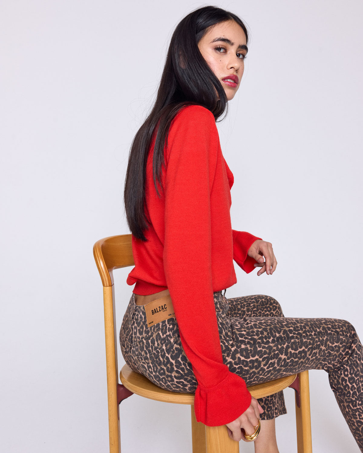 Cardigan Rosalie rouge