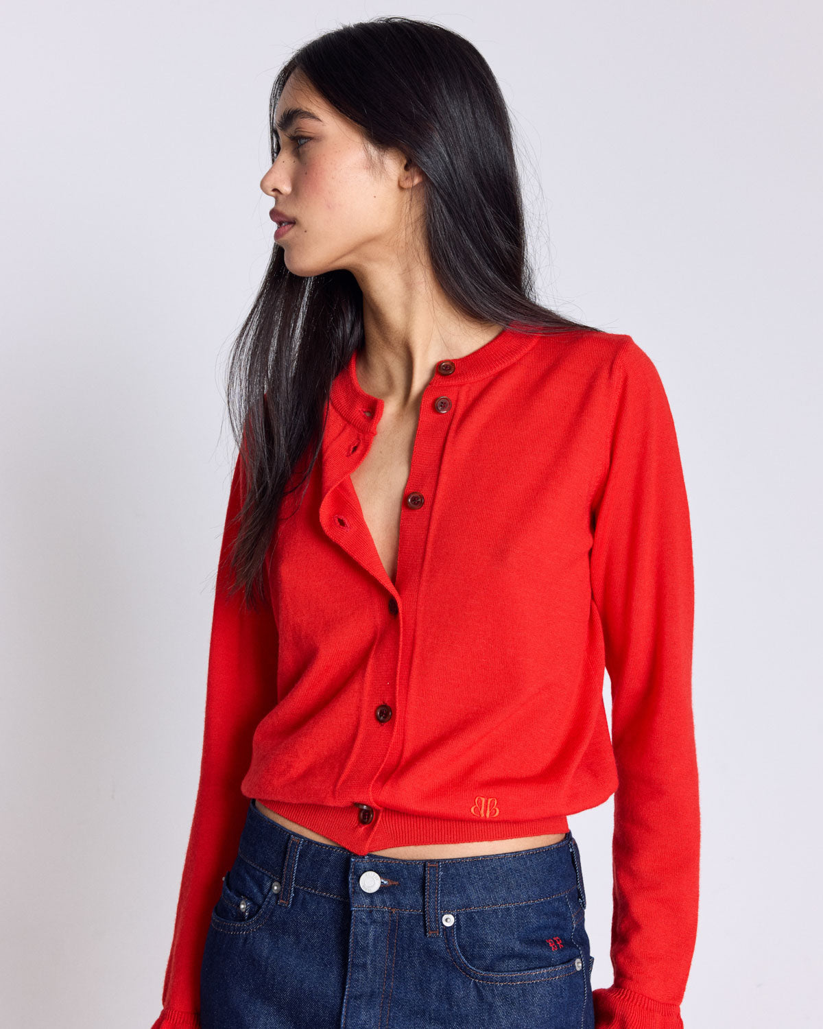 Cardigan Rosalie rouge