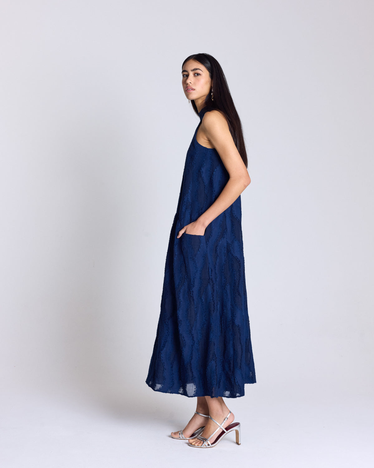 Robe Daphne bleu marine