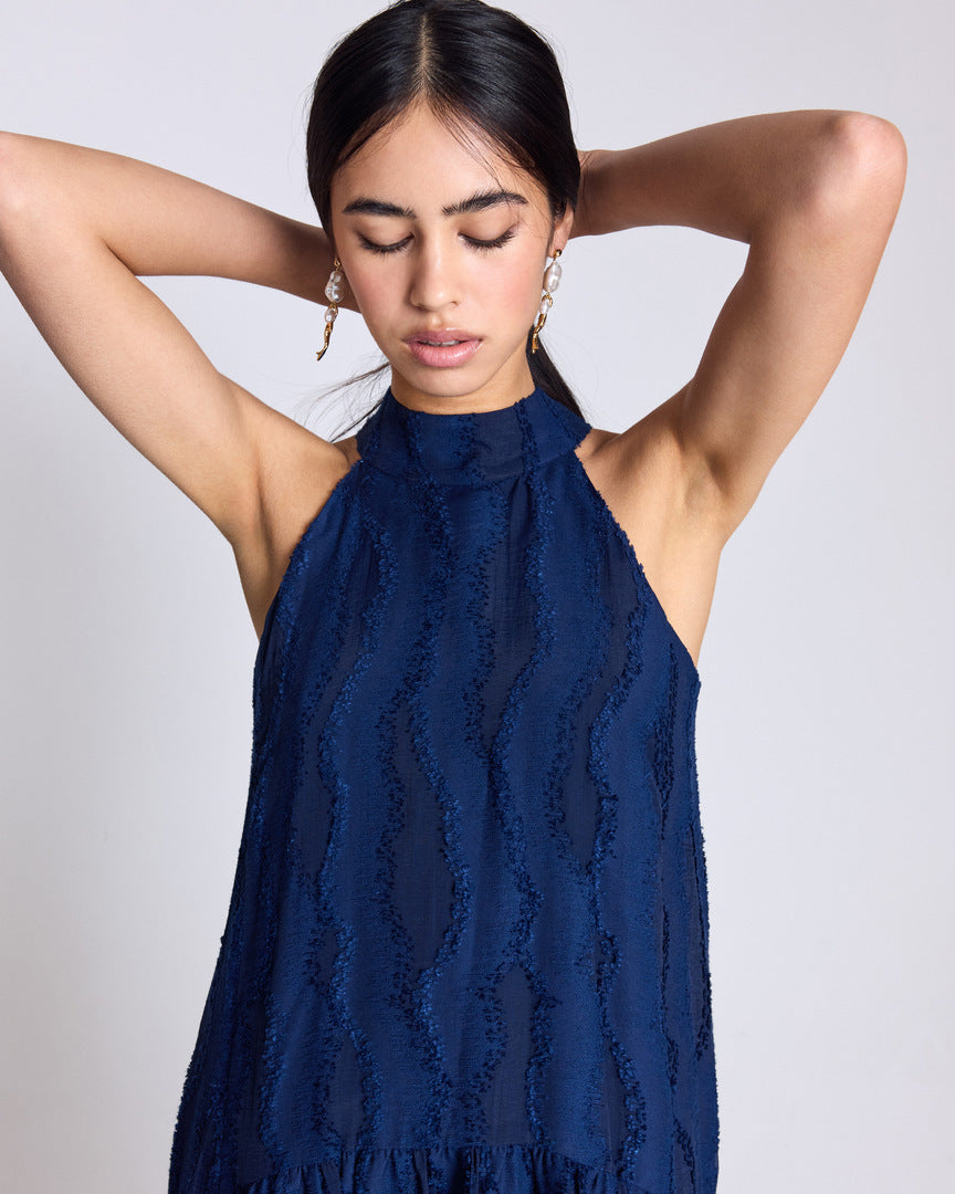 Robe Daphne bleu marine