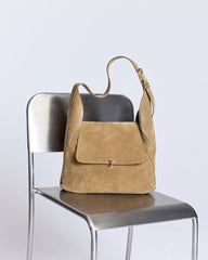 Sac Gala croûte de cuir kaki