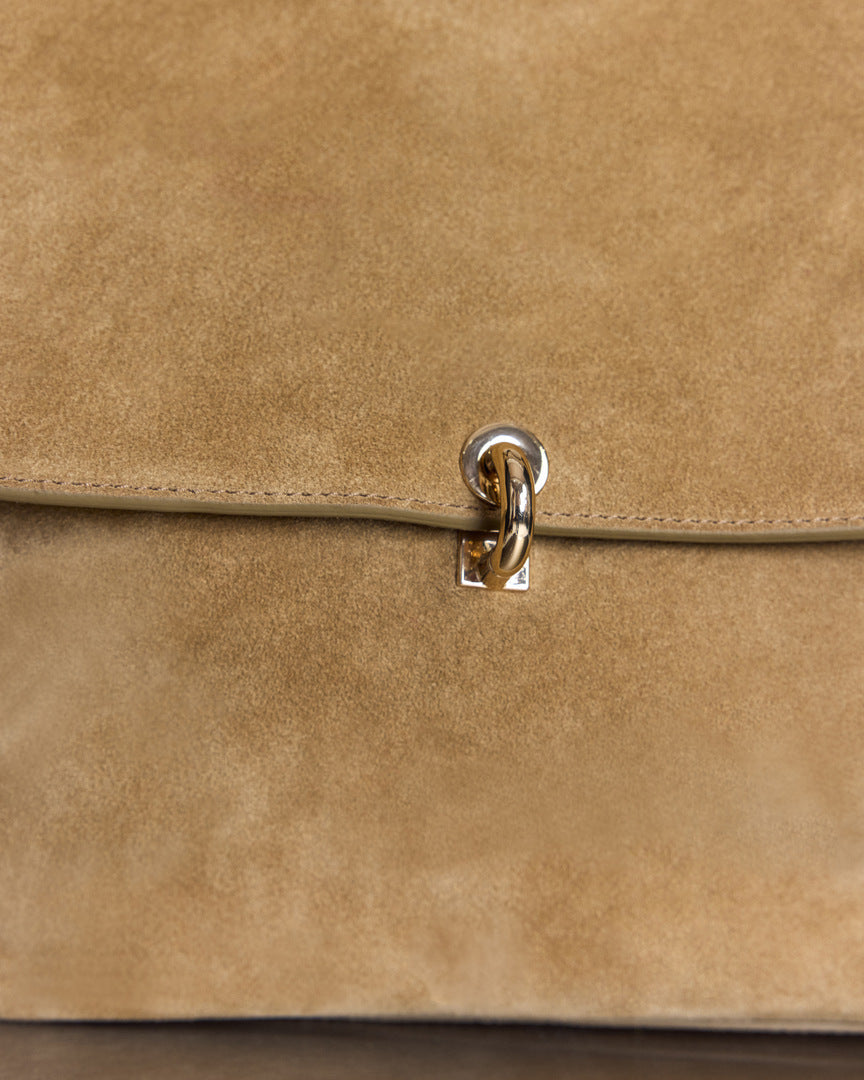 Sac Gala croûte de cuir kaki