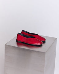 Ballerines Elise vernis froissé rouge