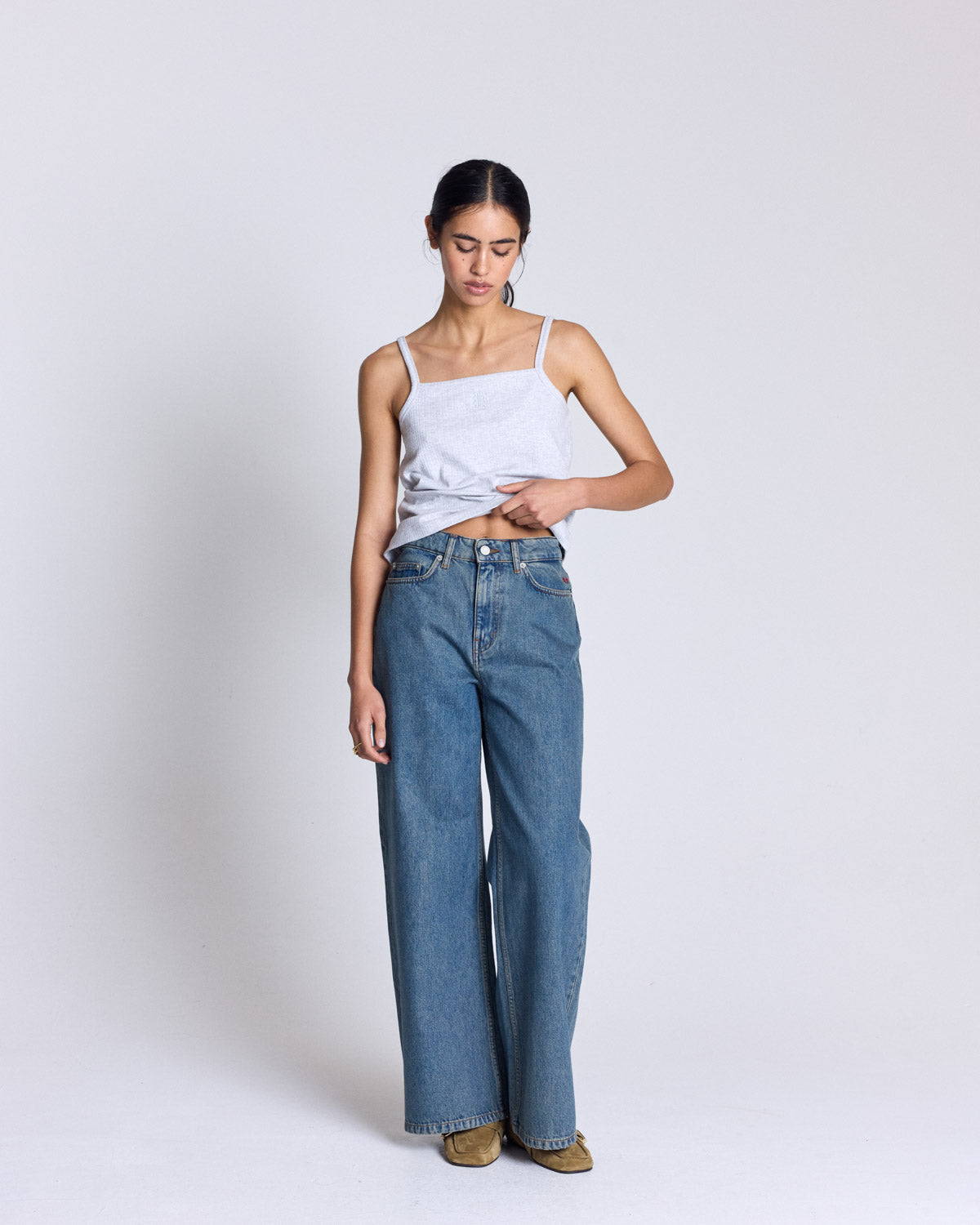 Jean Mateo bleu vintage