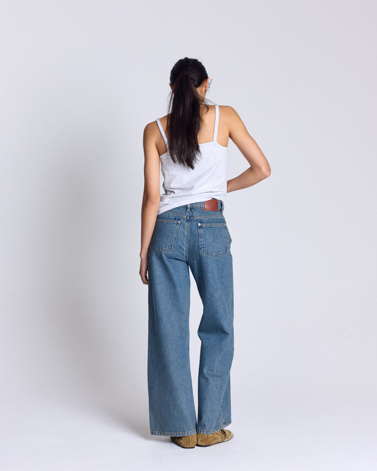 Jean Mateo bleu vintage