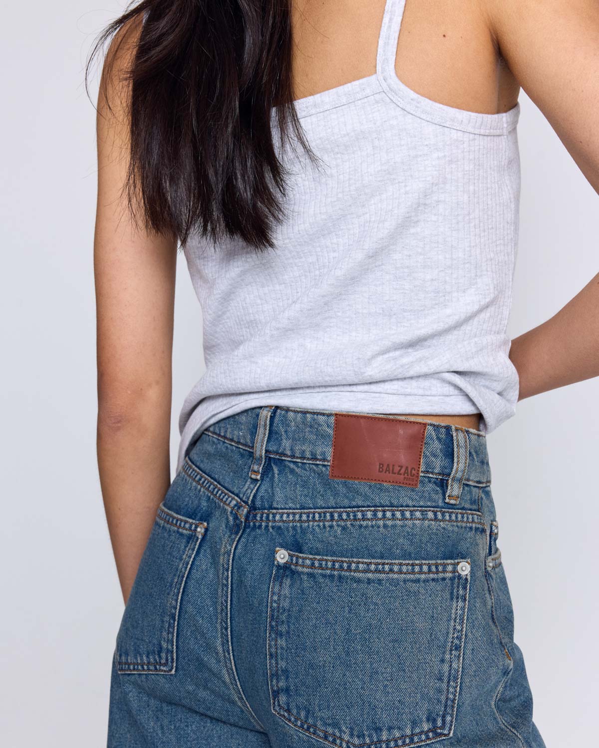 Jean Mateo bleu vintage
