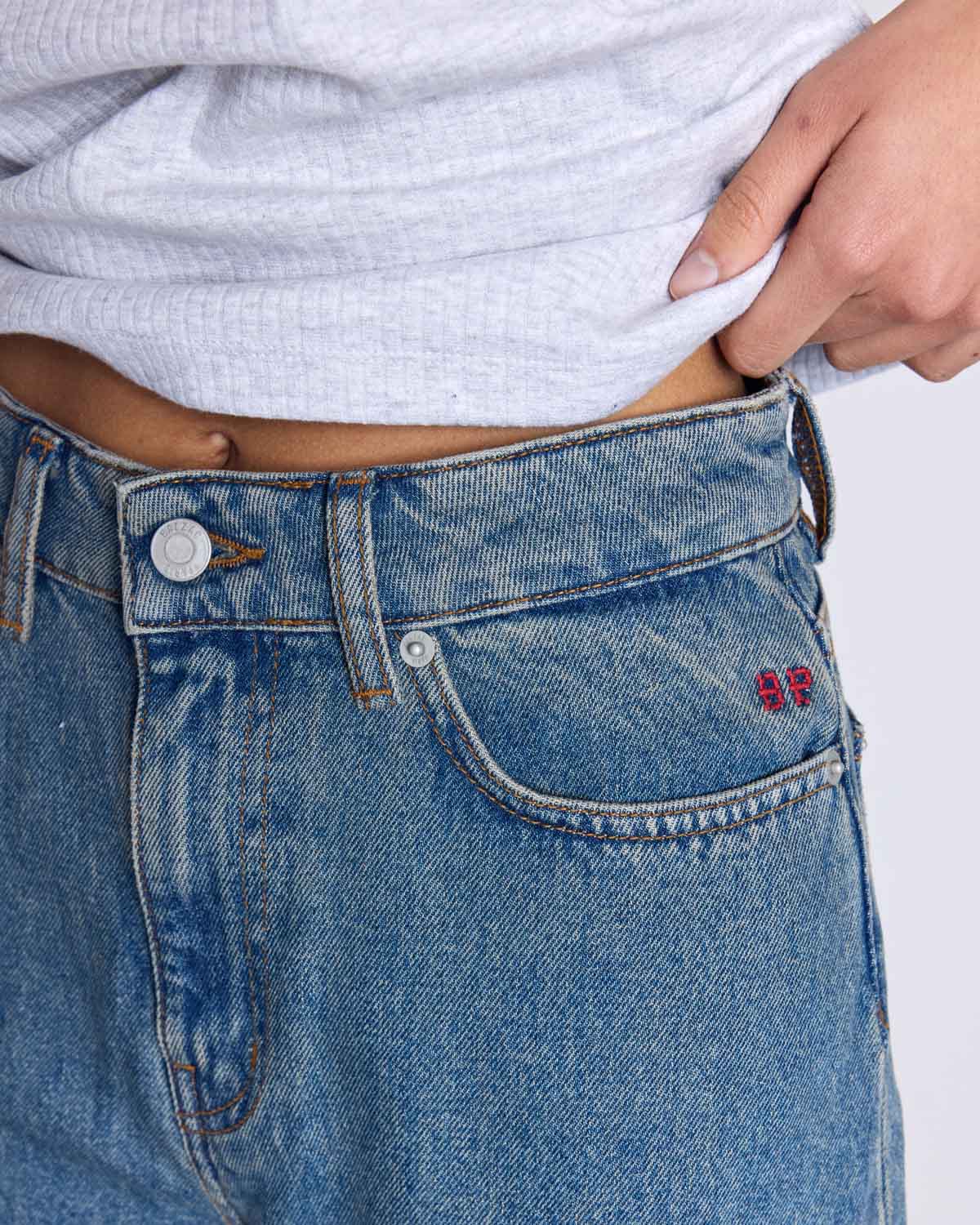 Jean Mateo bleu vintage