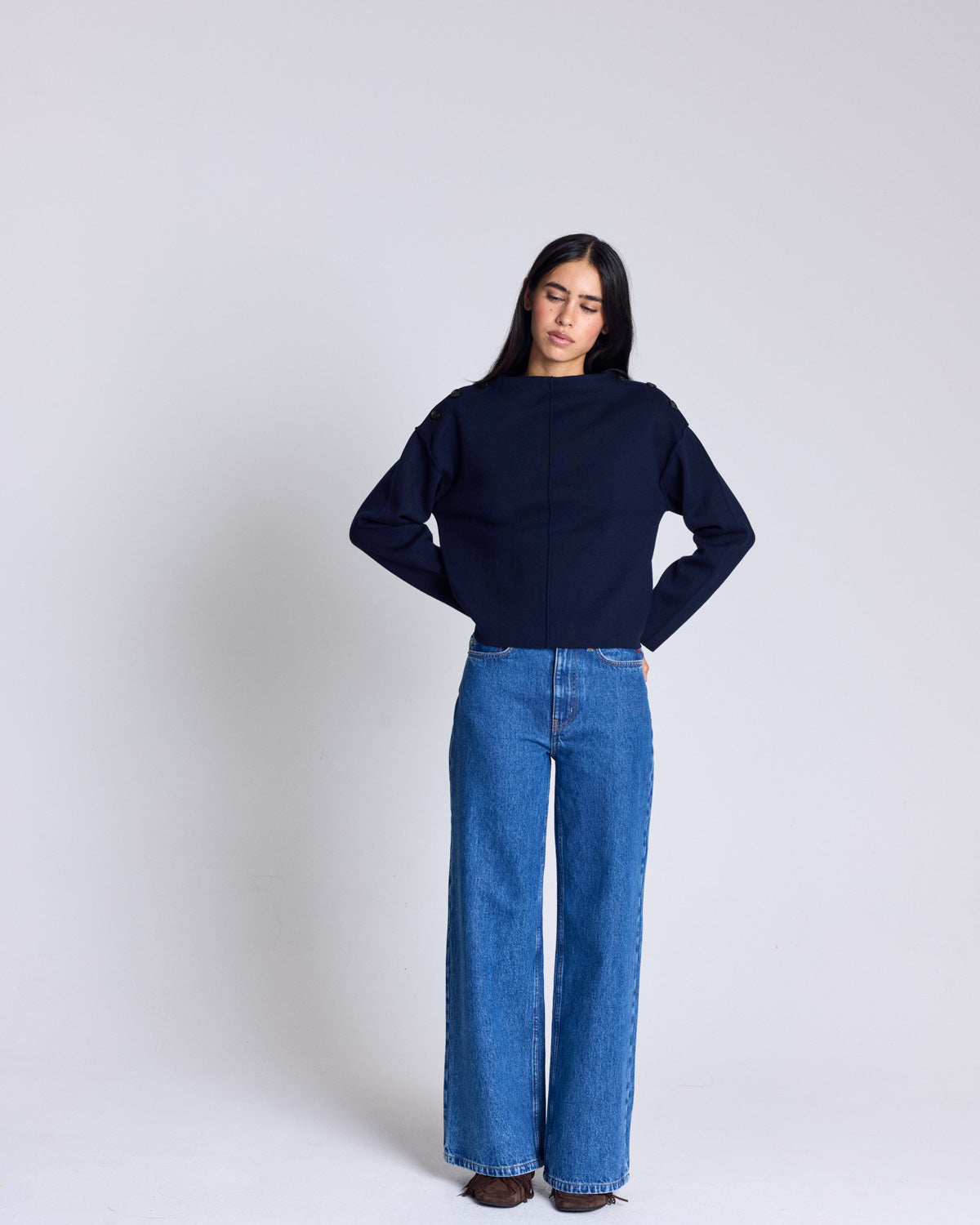 Pull Edna bleu marine