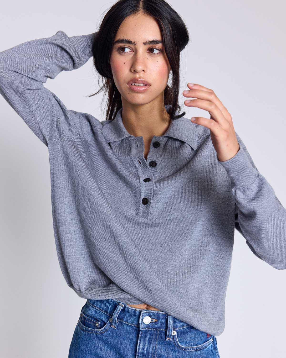 Pull Victor gris chiné