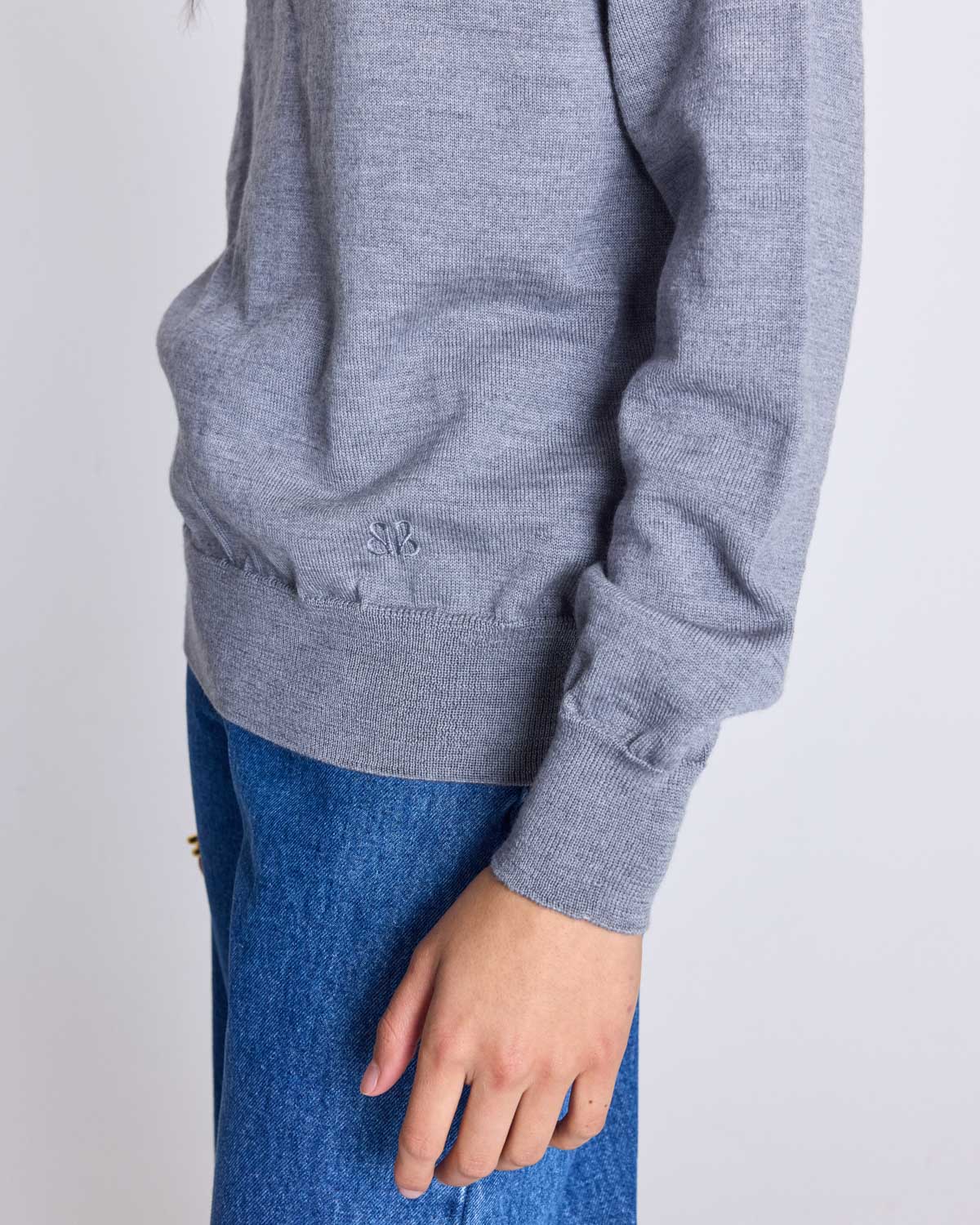 Pull Victor gris chiné