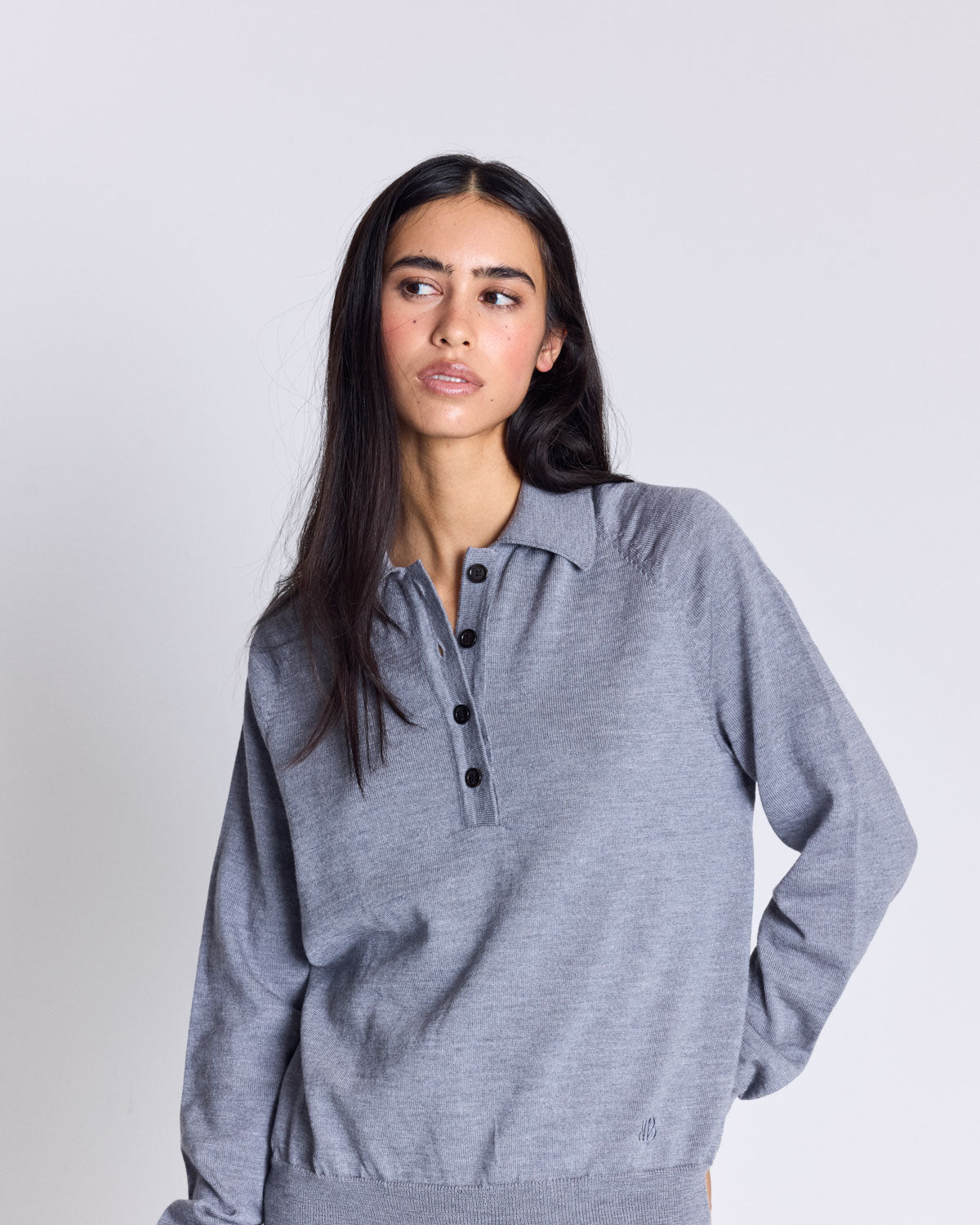 Pull Victor gris chiné