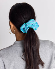 Chouchou Billy XL rayures turquoise