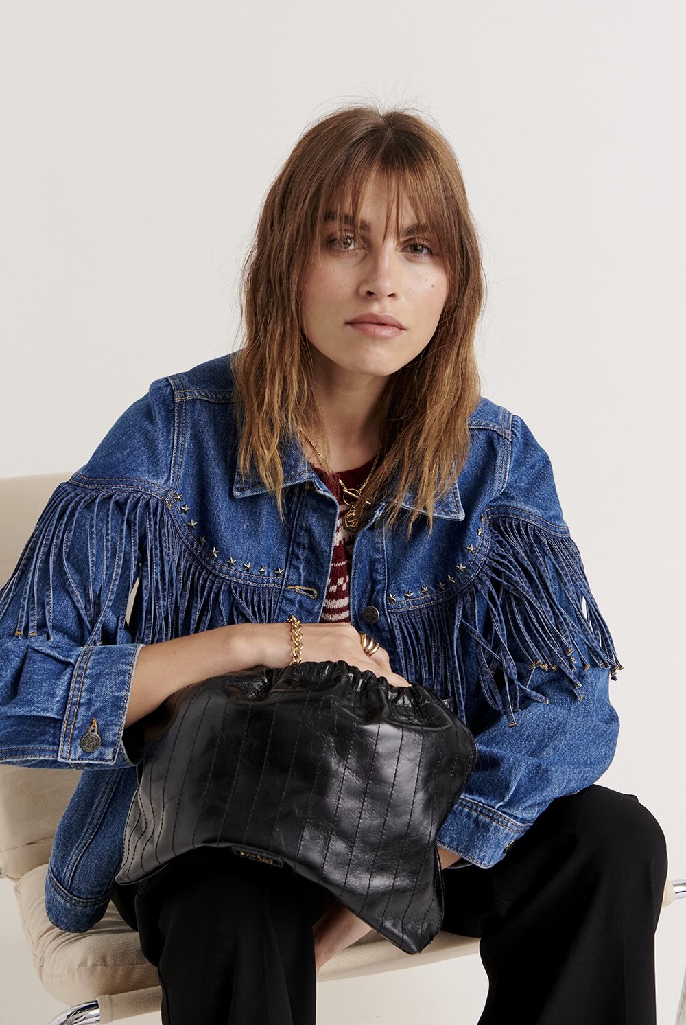 Sac Amaïa froissé bleu nuit