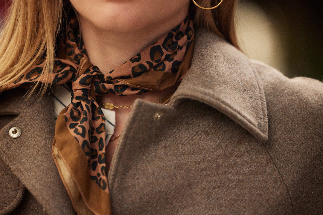 Foulard Paros léopard