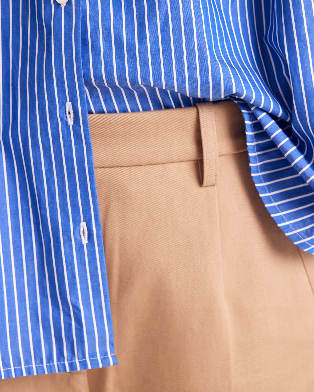 Chemise Léonor rayures bleu
