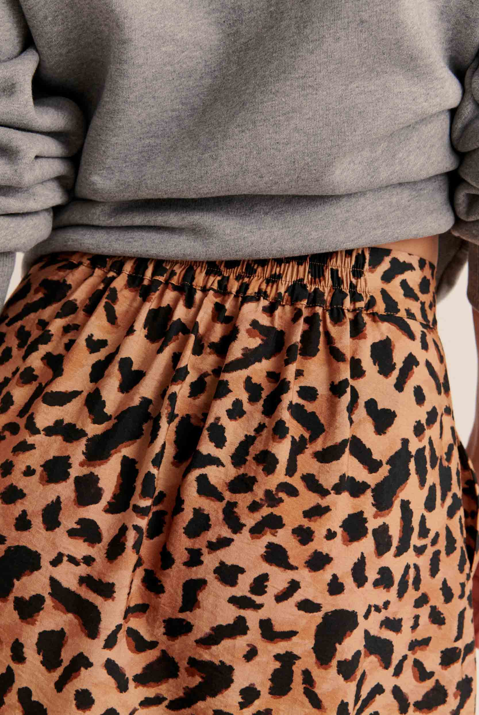 Jupe Sally imprimé guépard cappuccino