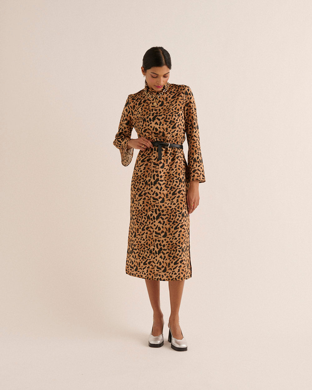 Robe Pépite Guépard cappucino