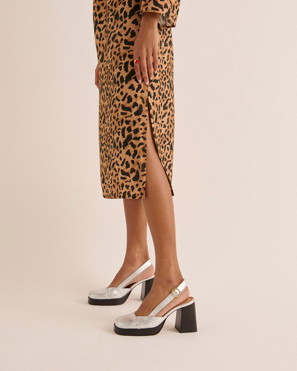 Robe Pépite Guépard cappucino
