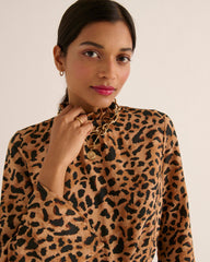 Robe Pépite Guépard cappucino
