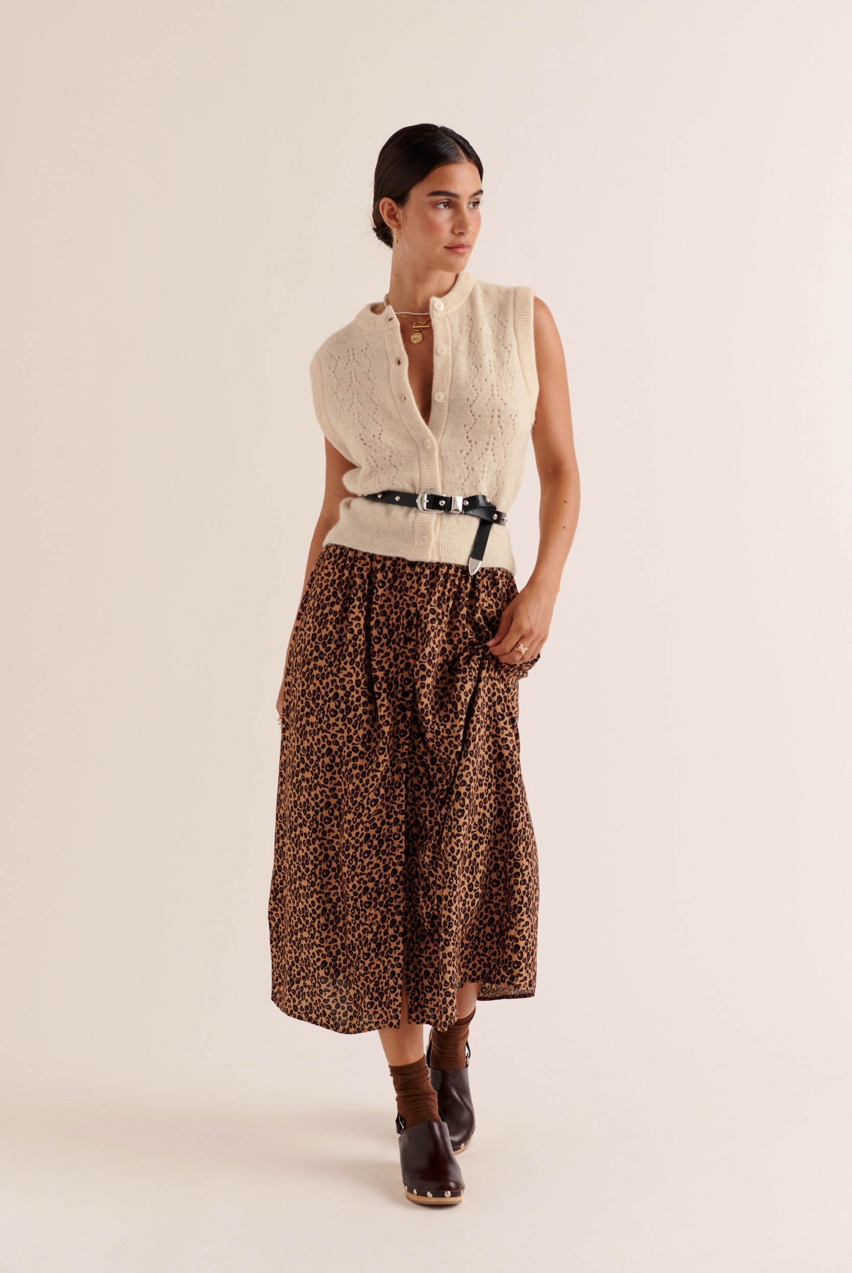 Jupe Sally léopard