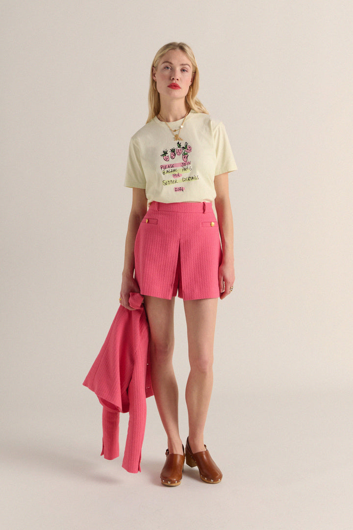 Jupe-short Mayeul rose