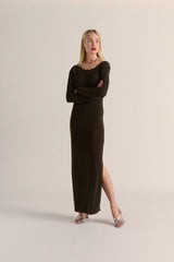 Robe Louka kaki irisé