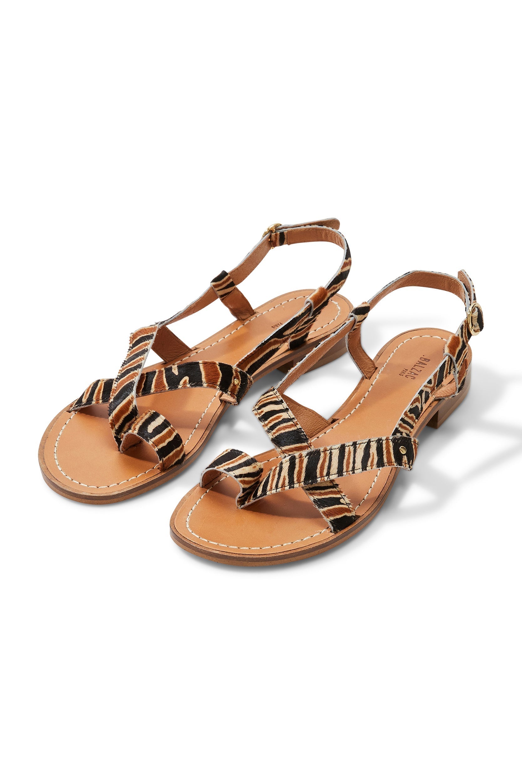 Sandales Bruyère pony tigre