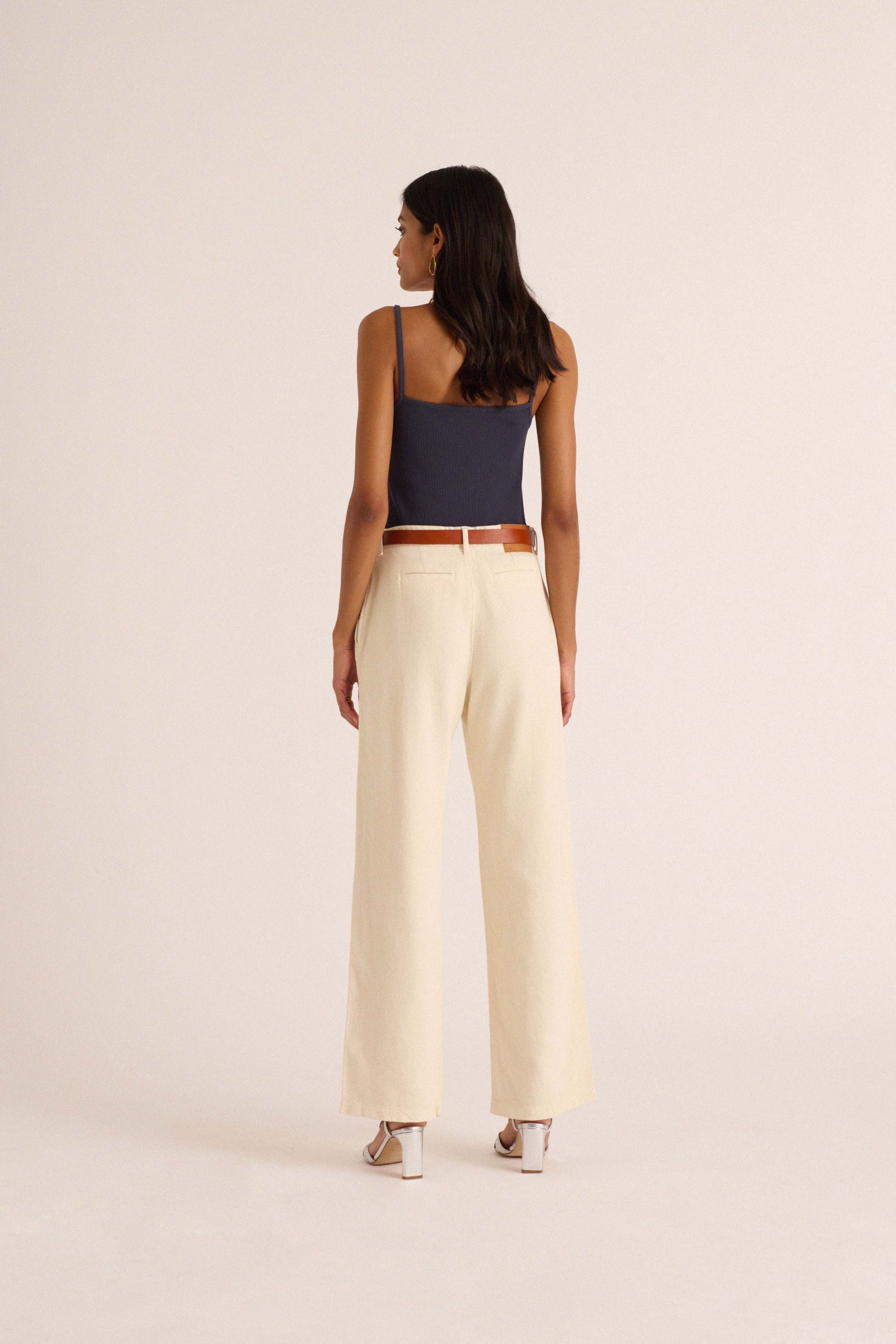 Pantalon Paolo crème brûlée