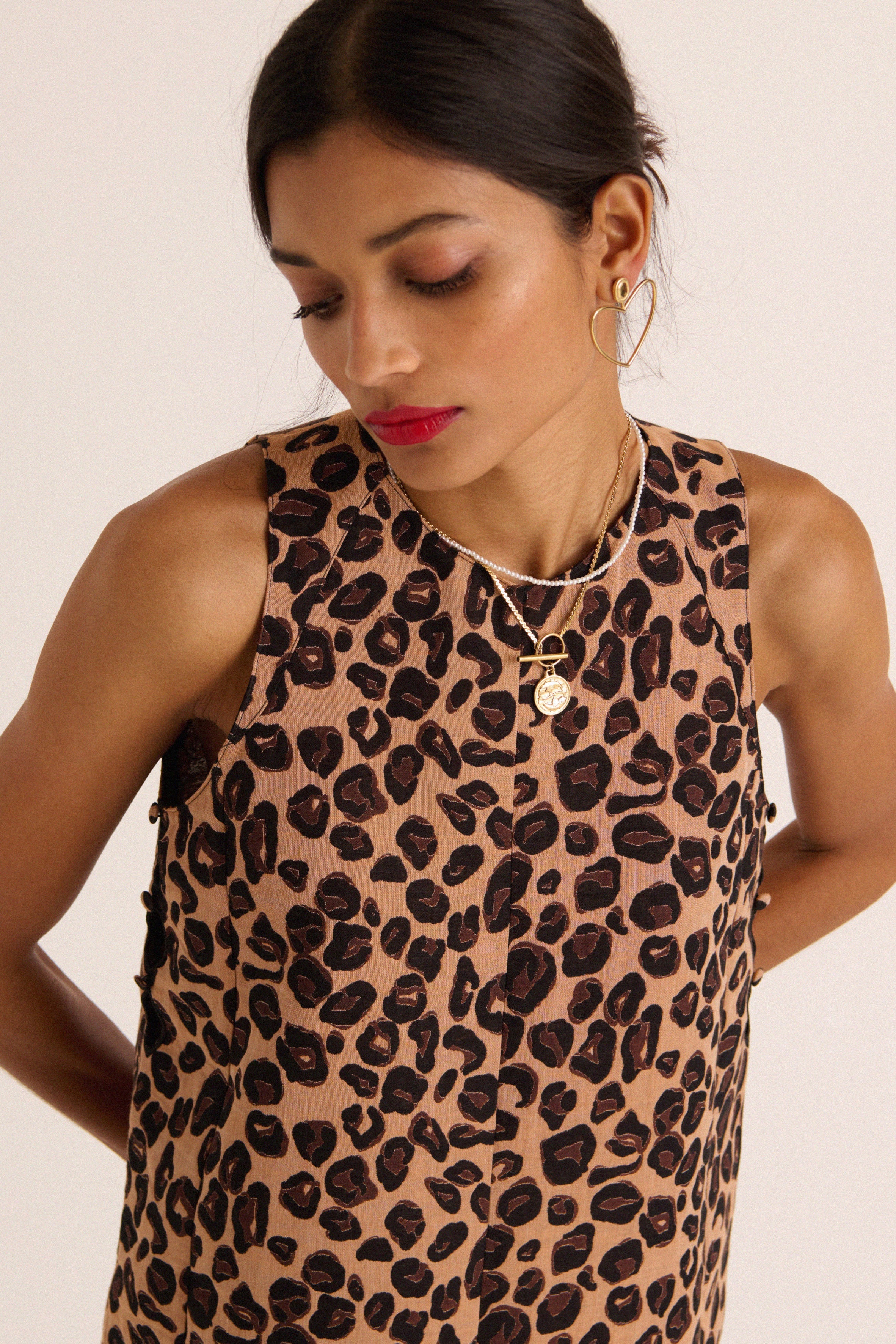 Robe Dana léopard