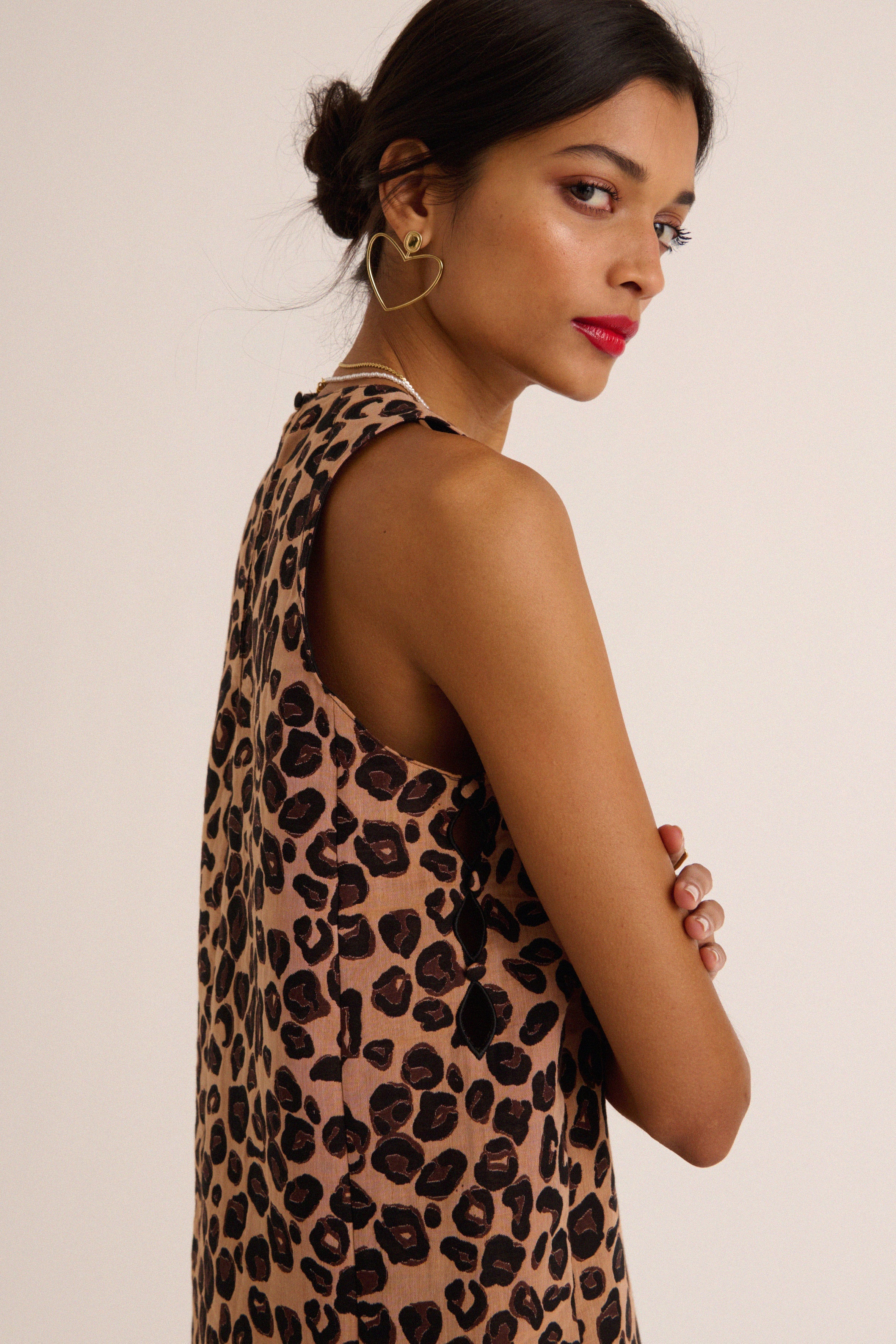 Robe Dana léopard