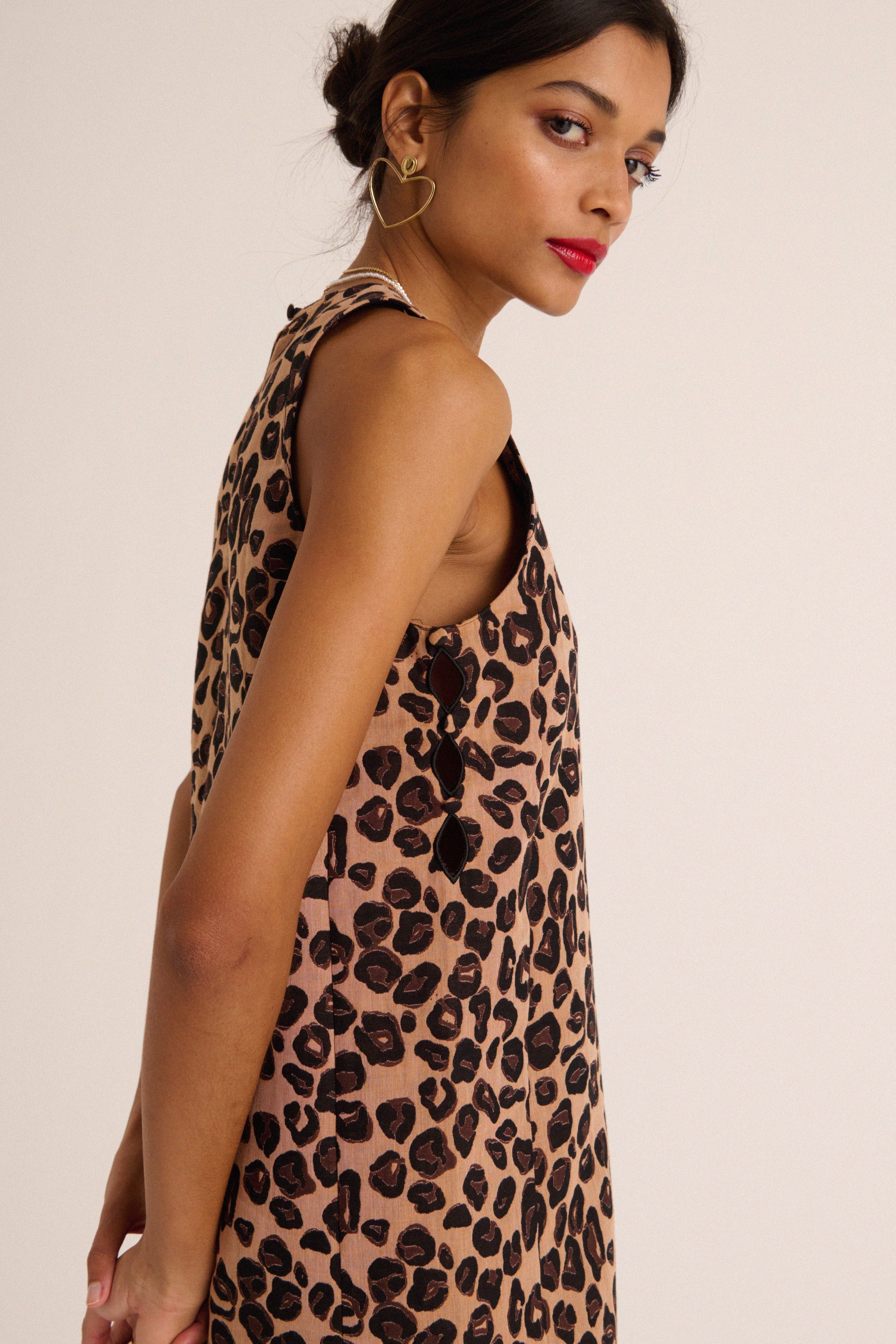 Robe Dana léopard