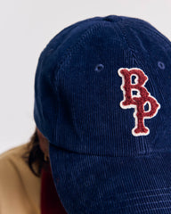 Casquette Berger velours bleu marine