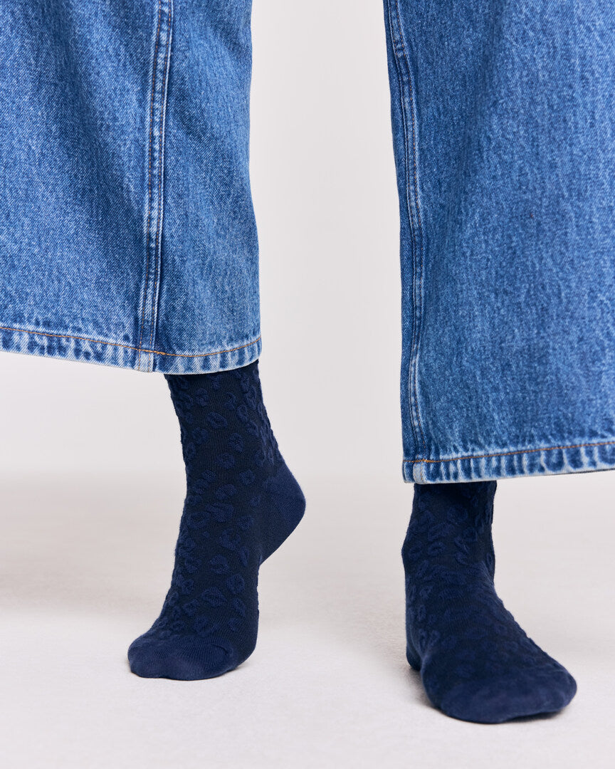 Chaussettes Anta bleu marine