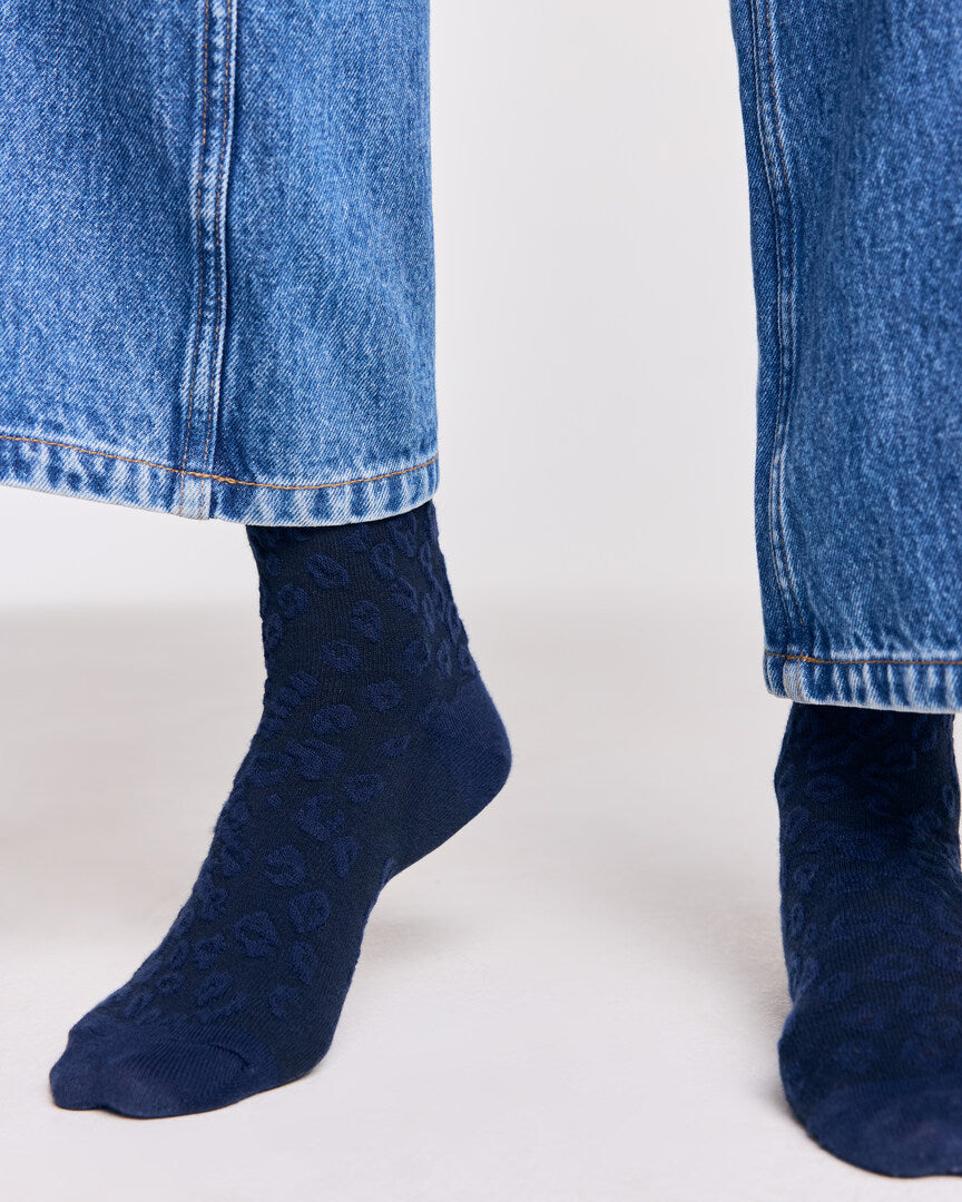 Chaussettes Anta bleu marine