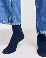 Chaussettes Anta bleu marine