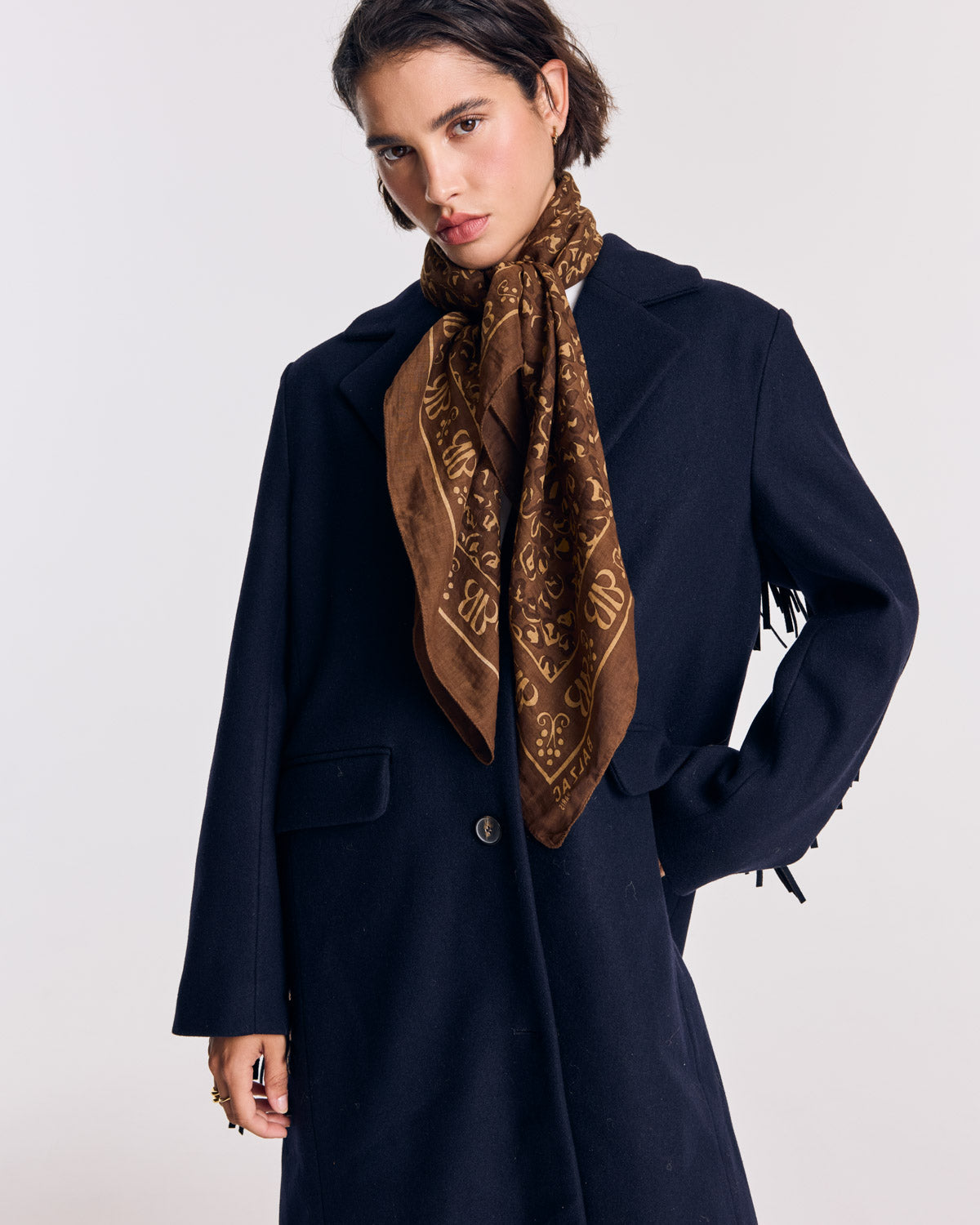 Foulard Johanna chocolat