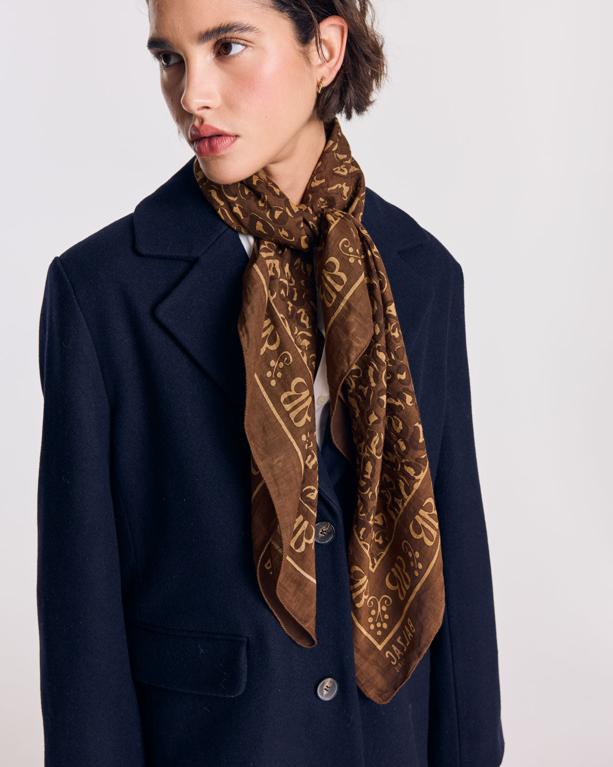 Foulard Johanna chocolat