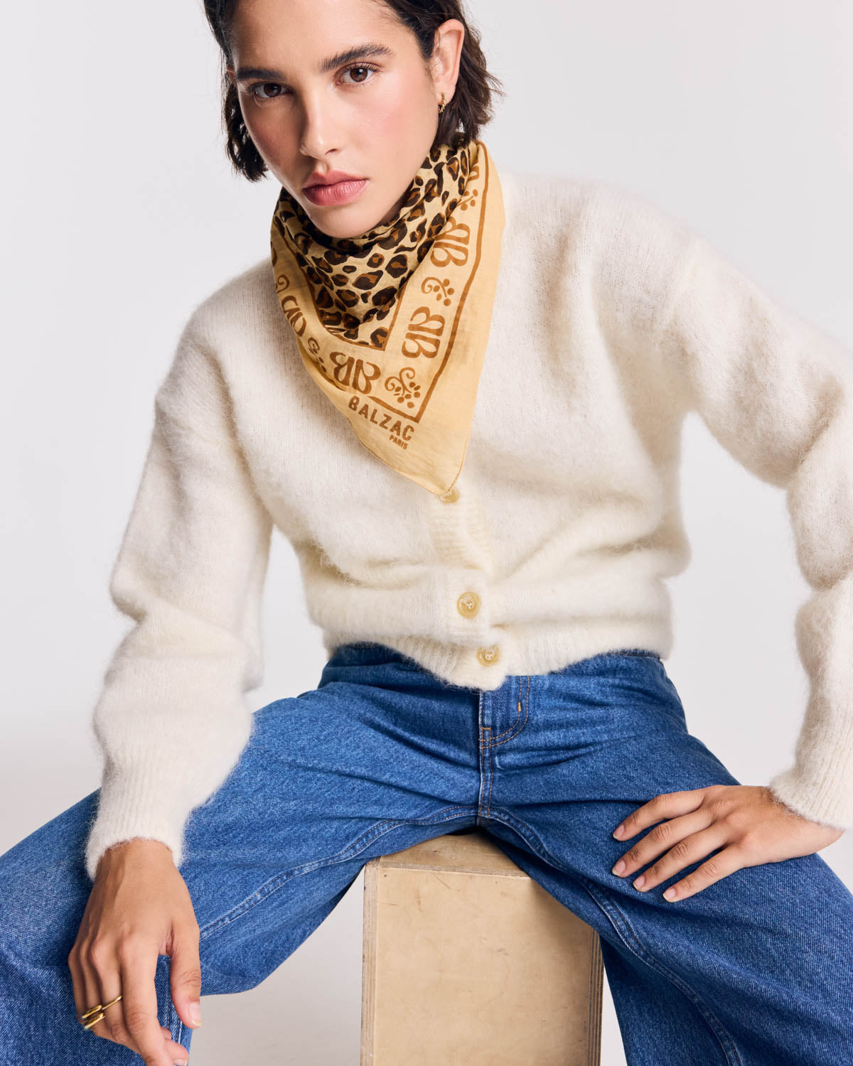 Foulard Johanna camel