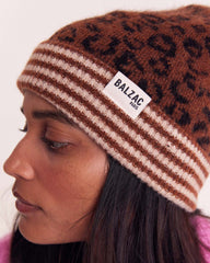 Bonnet Lou léopard fauve