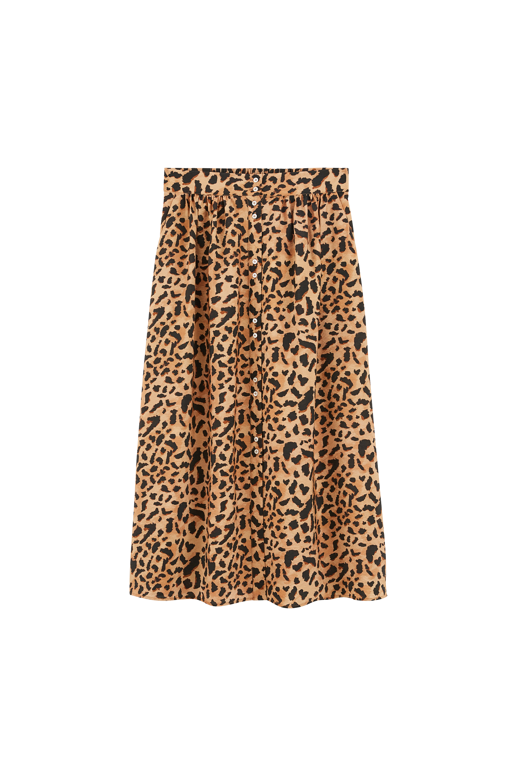 Jupe Sally imprimé guépard cappuccino