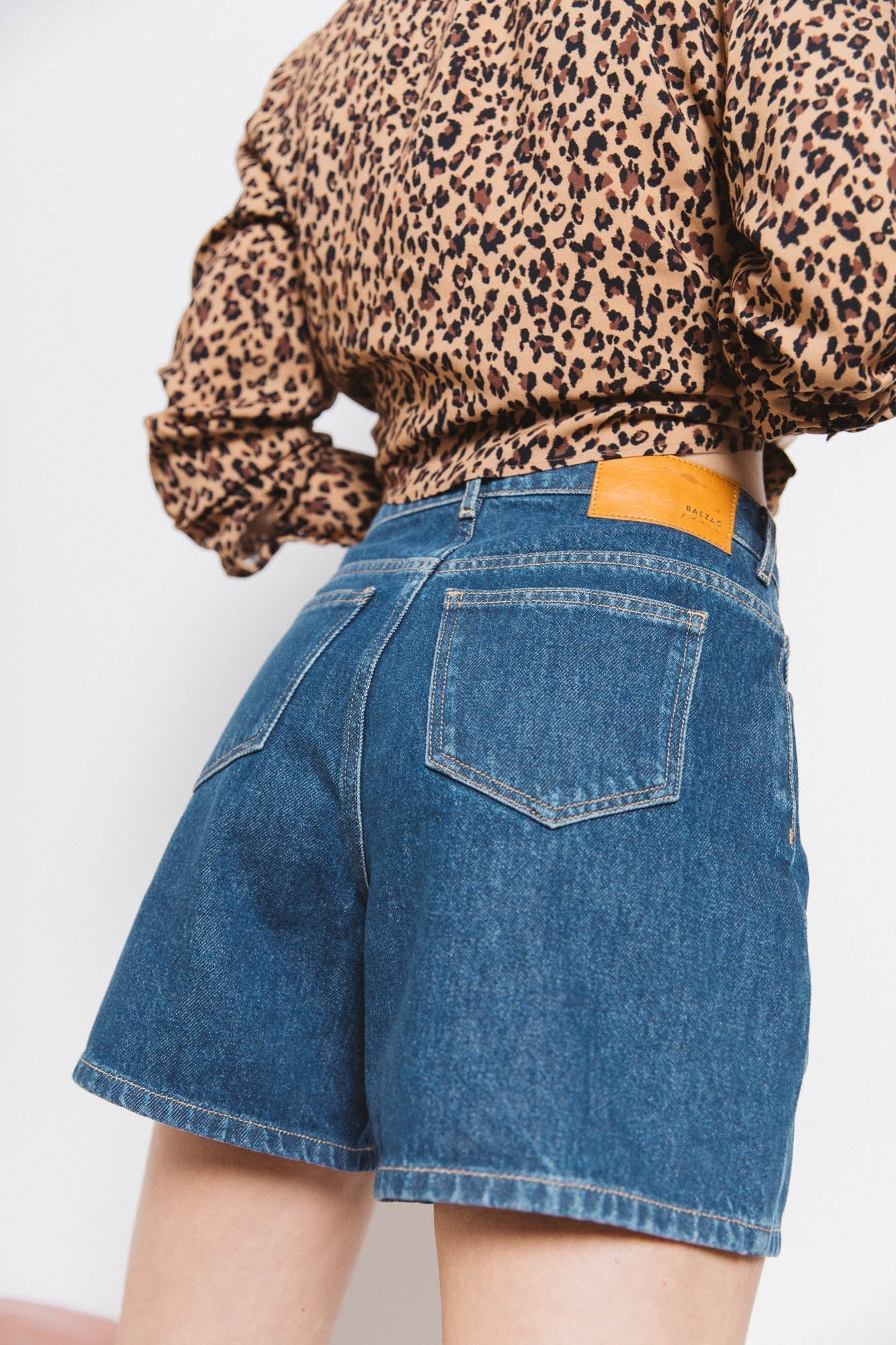 Short Maylone bleu midi