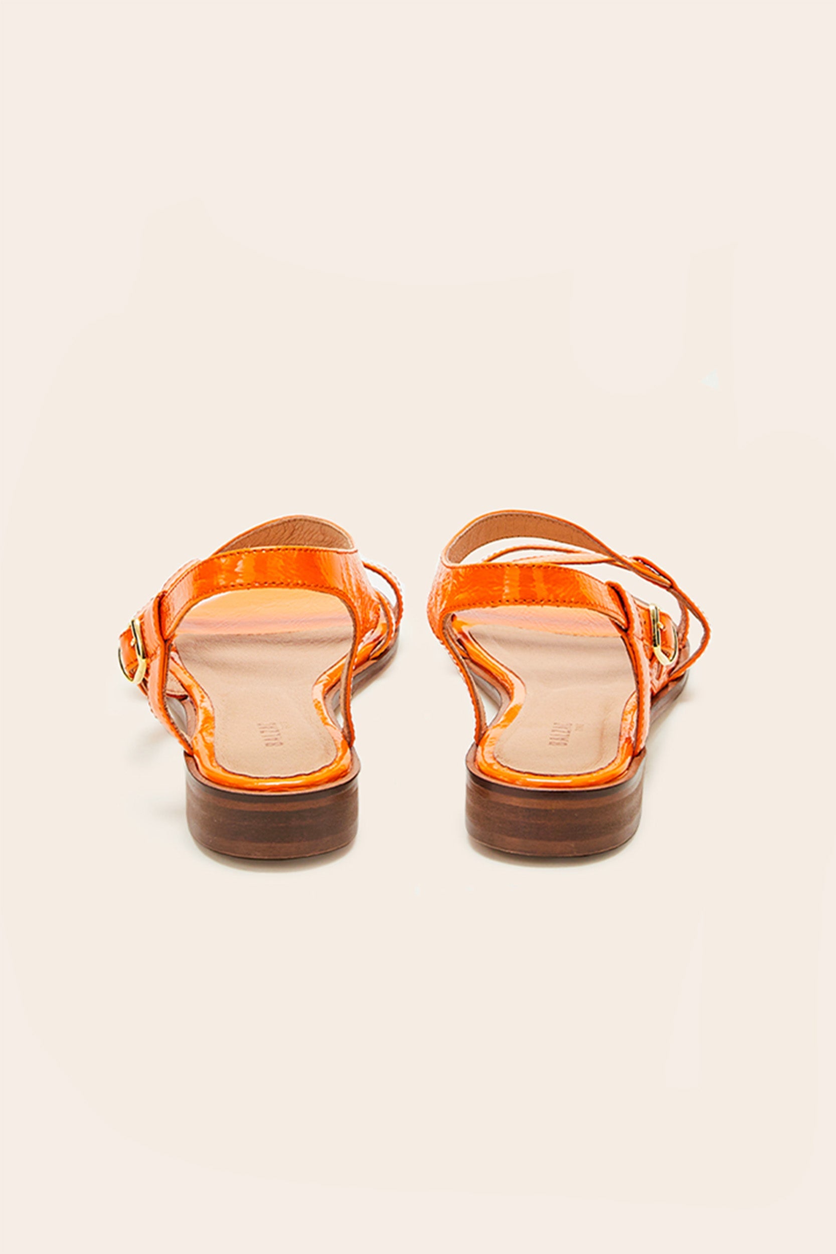Sandales Margarita vernis orange