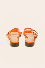 Sandales Margarita vernis orange