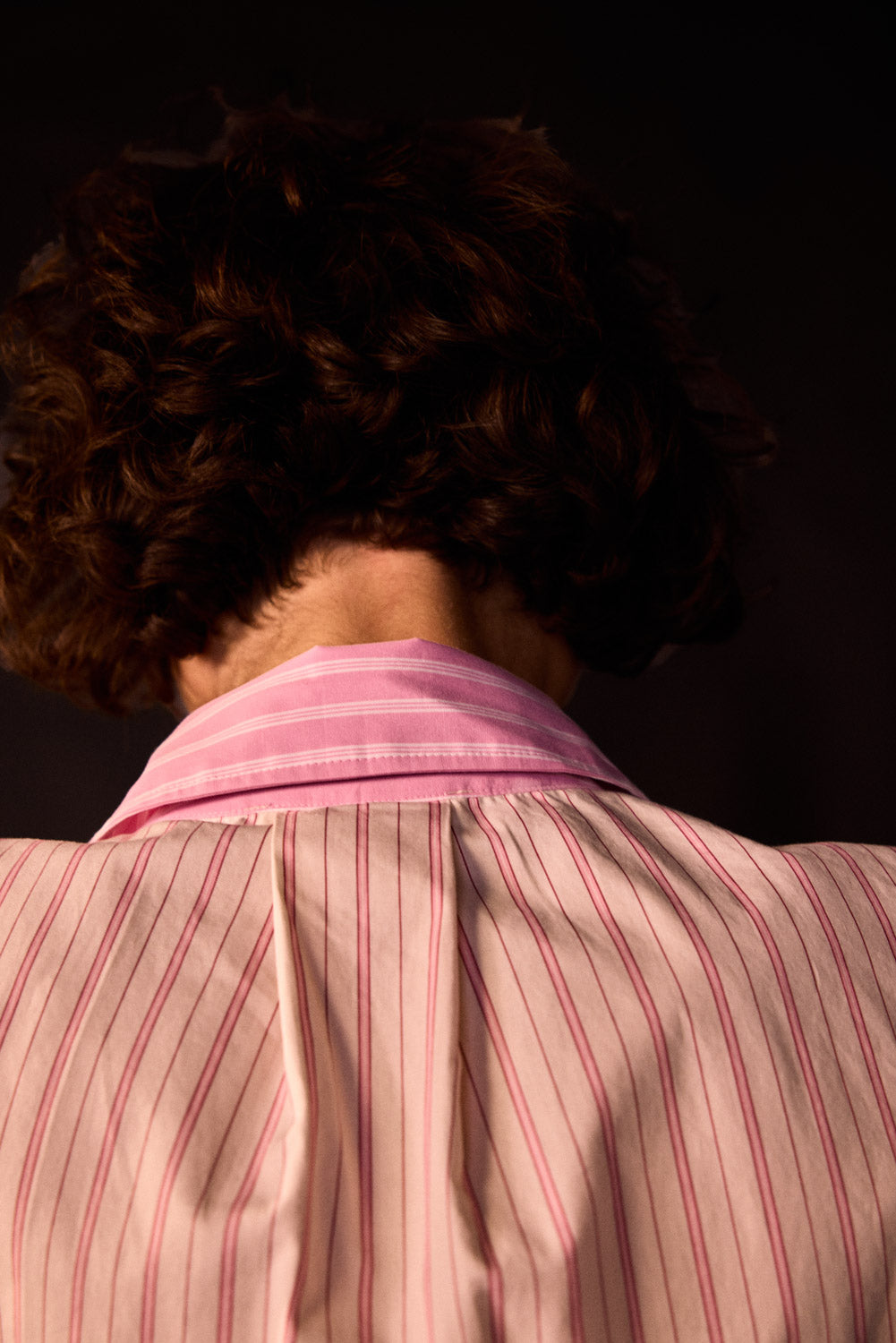 Chemise Stanislas rayures rose clair et rose