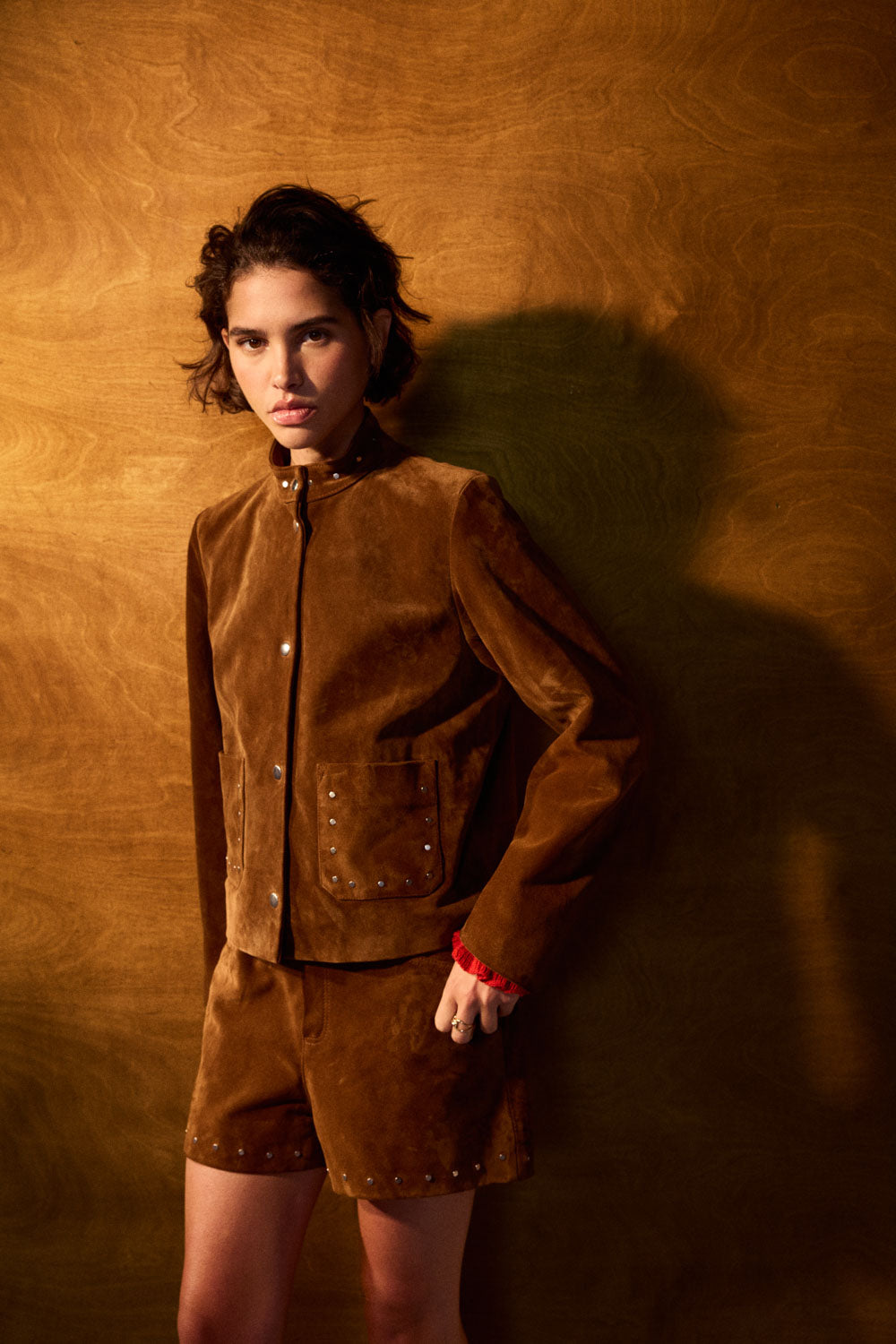 Short Germain noisette